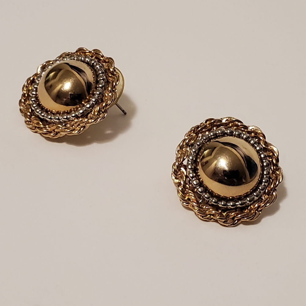 Domed earrings